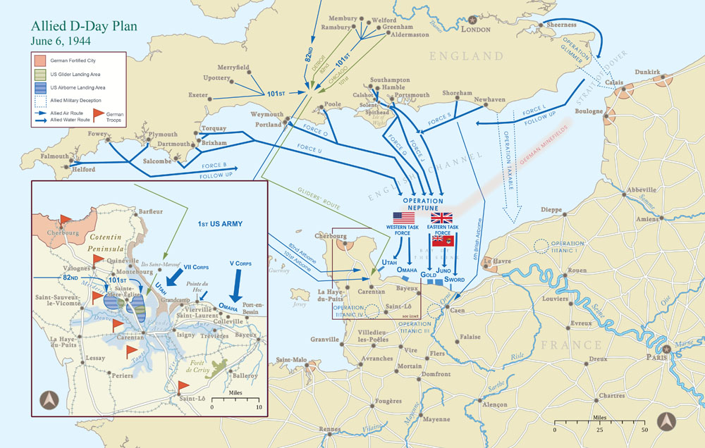 Allied D-Day Plan | D-Day +75 | D-Day Exhibit | Pritzker Military ...