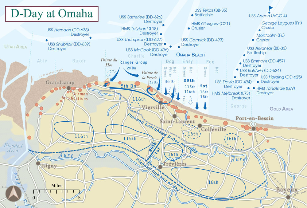 D-Day Plan of Assault at Omaha Beach | D-Day +75 | D-Day Exhibit ...