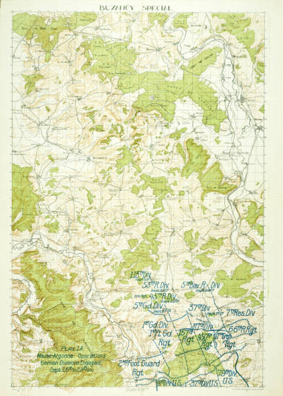 Military Map Buzancy Special 1 50 000 Pritzker Military Museum Library Chicago