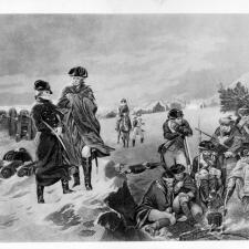 Washington and Lafayette at Valley Forge 