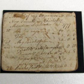 American Revolutionary War Soldier's Notebook