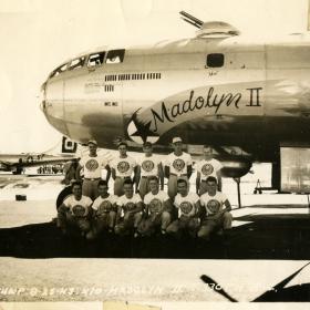 The crew of the Madolyn II B-29.